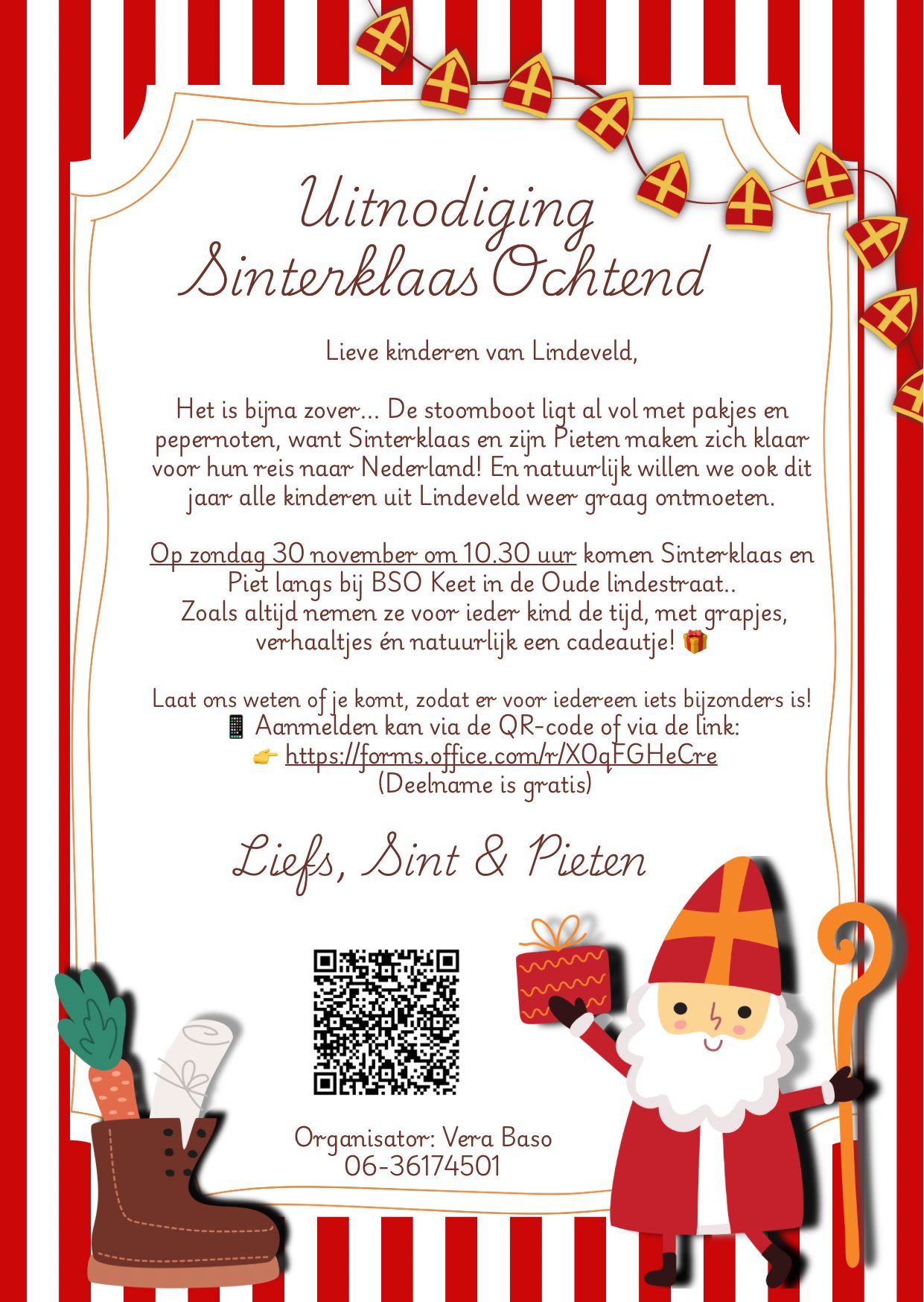 Je bekijkt nu 30 november Sint en de Pieten in Lindeveld!